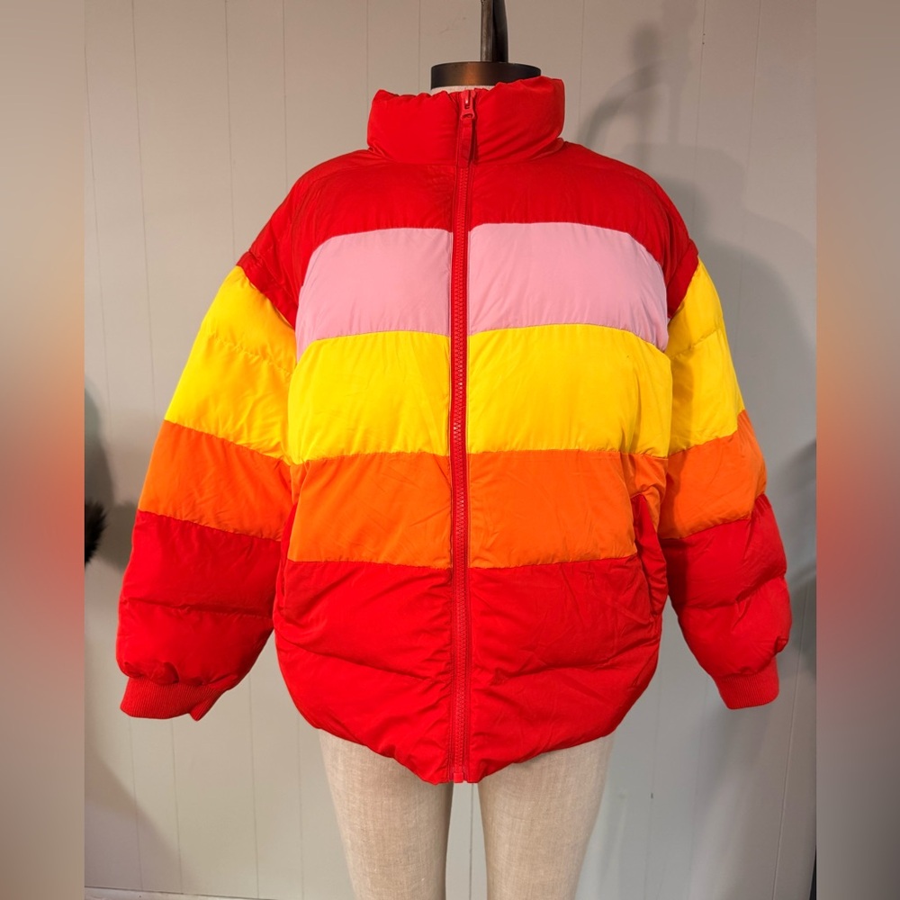 Lego Women's Colorful Puffer Jacket- Converts to Vest